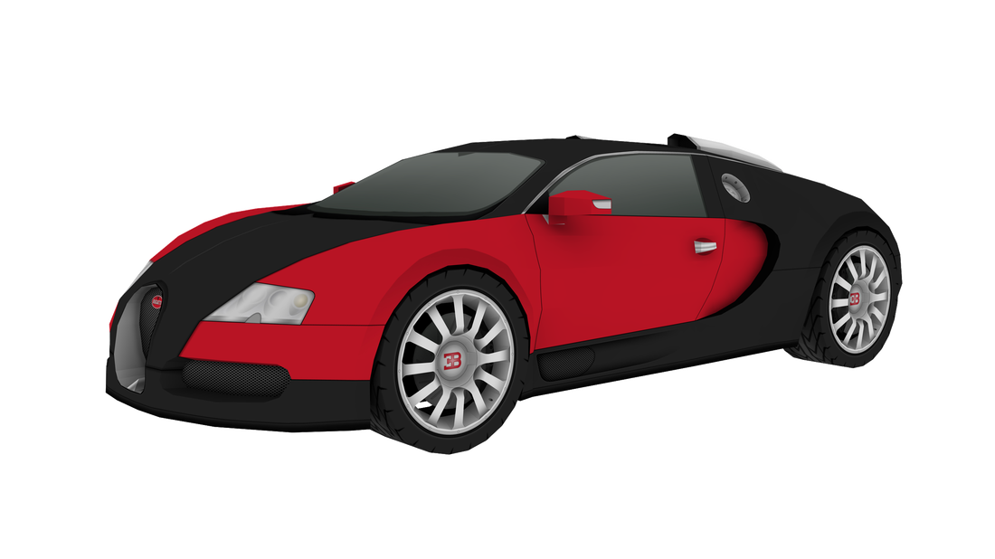 Bugatti Veyron DIY scale paper model kit