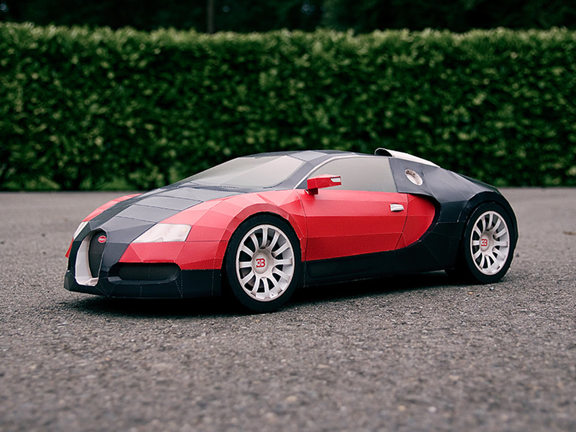 Bugatti Veyron papercraft model